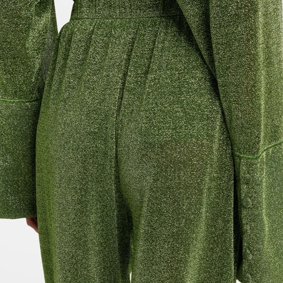 Oserée Lumière Olive-Green Wide-Leg Lounge Pants - Picture 13 of 15
